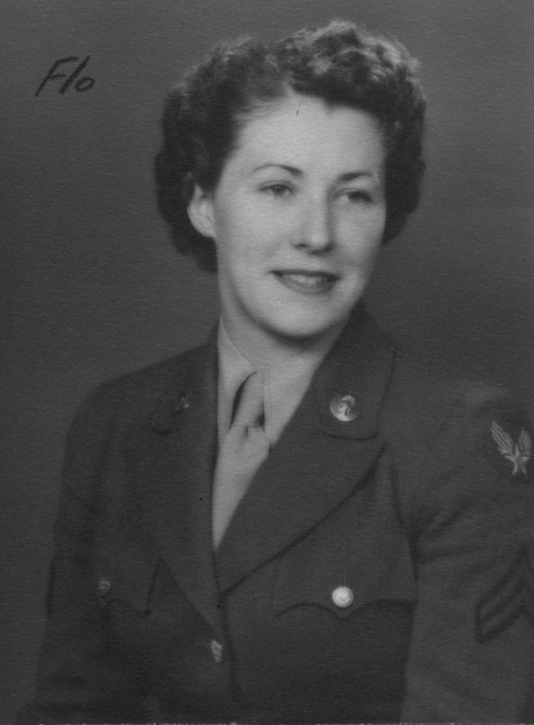 Flo in her Army Corp uniform